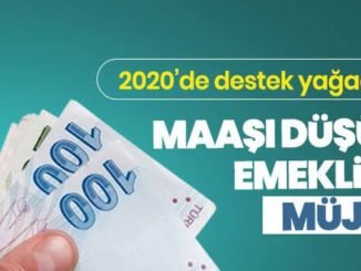 Emeklinin geliri destekleriyle