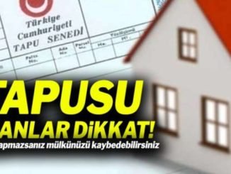 Tapusu Olanlar Dikkat