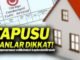 Tapusu Olanlar Dikkat