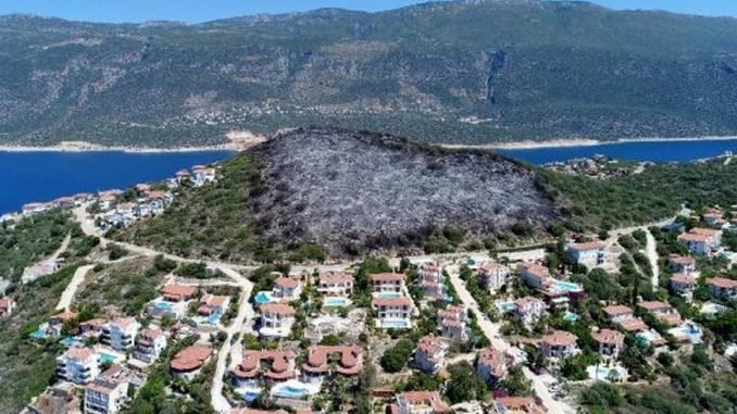 Antalya Kaş’ta Ağaçları Yanan Arazi İmara Açıldı Antalya Kaş’ta Ağaçları Yanan Arazi İmara Açıldı