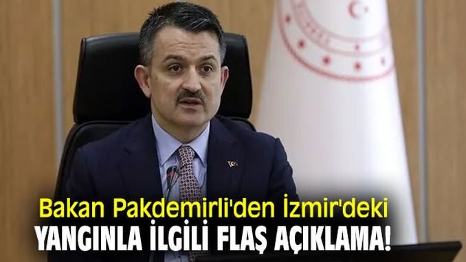 Bakan Pakdemirli Bakan Pakdemirli