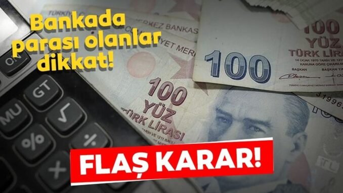 Bankada Parasi Olanlar Dikkat Bankada Parasi Olanlar Dikkat