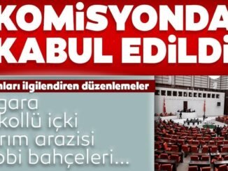 TBMM Hobi Bahceleri Sigara ve Alkol Duzenlemesi