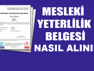 Mesleki Yeterlilik Belgesini kimler almalidir