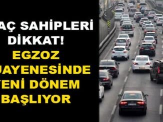 egzoz muayenesinde yeni donem
