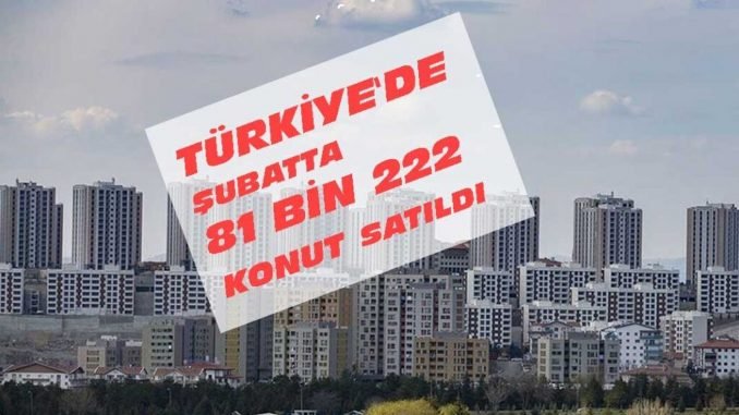 Turkiye genelinde Subat ayinda bin konut satildi Turkiye genelinde Subat ayinda bin konut satildi